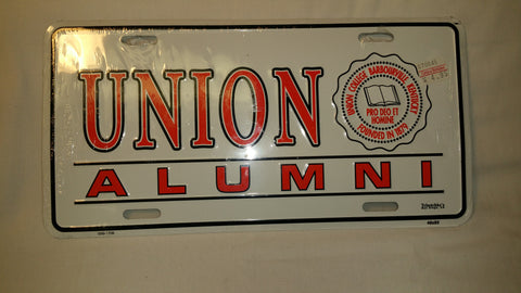 White UC Alumni License Plate