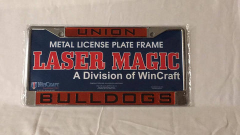 Silver Union Bulldogs License Plate
