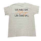 Gray Nursing Life Goes On Tee
