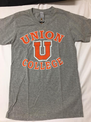 Gray Union  V-Neck Tee
