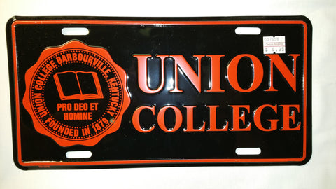 Black UC License Plate W/Seal
