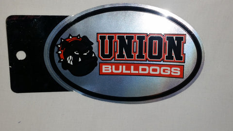 Oval Chrome Union Bulldogs Sticker