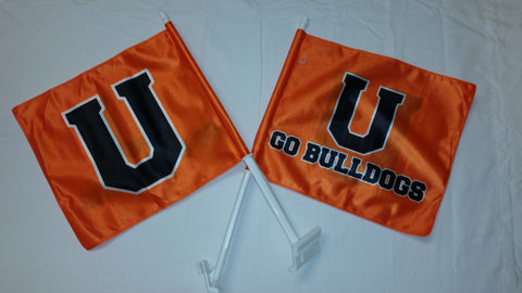 Orange U Car Flag