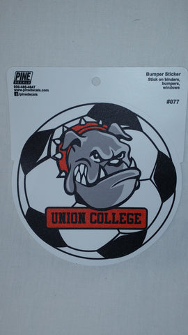 Pine Bulldog Soccer Decal