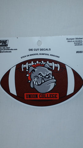 Pine Bulldog Football Decal