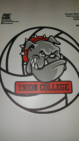 Pine Bulldog Volleyball Decal