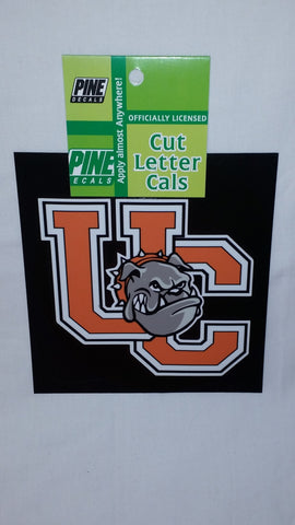 UC and Bulldog Head Logo Sticker