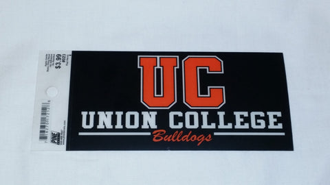 Black UC Union College Bulldogs Cling