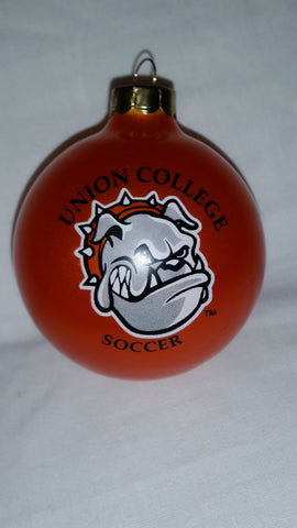 Orange Soccer Ornament