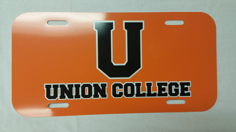 Union College U License Plate