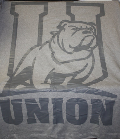 Gunmetal Dry Stadium Fleece Blanket with U Logo