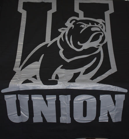 Black Dry Blend Stadium Fleece Blanket with U Logo
