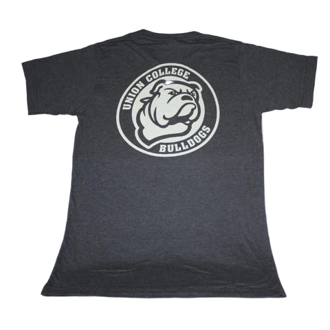 Men's Graphite Tri-Blend Circle Bulldog Logo Tee