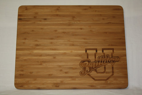 Bamboo Cutting Board w/ U Logo