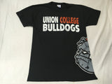 Black Distressed Bulldog Tee