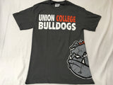 Charcoal Gray Distressed Bulldog Tee