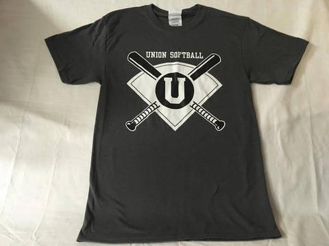 Crossed Bat Softball Tee