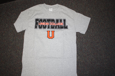 Sport Grey Football Name Drop Tee