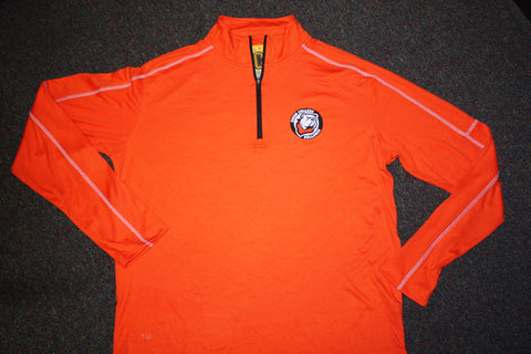 Orange 1/4 Zip Pullover