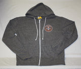 Graphite Snow Heather Zip Hood