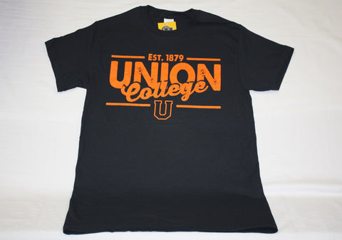 Black and Orange Est. 1879 Union College Tee