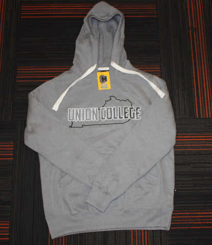 Retro Heather Grey Hoodie w/KY Outline