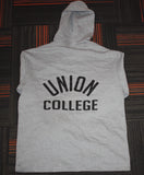 Open Bottom Heather Grey Hoodie w/ Bulldog Logo