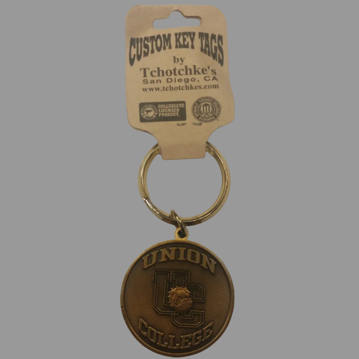 Brass UC Keytag – Union Commonwealth University
