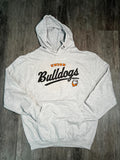 Gray Vintage Bulldog Hoodie